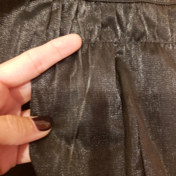 Kensie Black Satin Collared Jacket - Picture 12 of 12